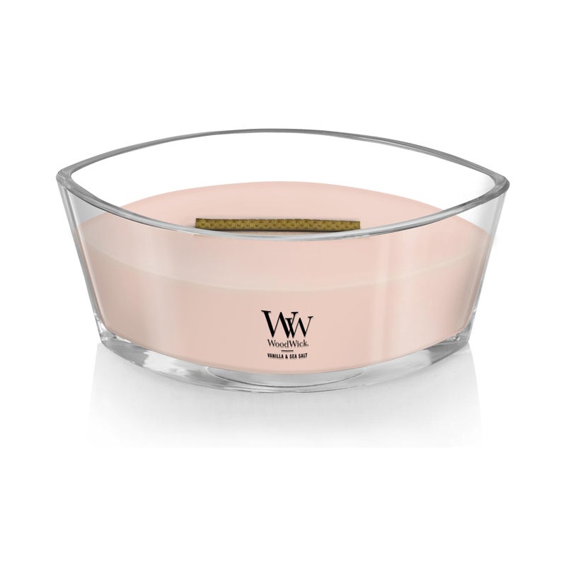 WoodWick شمعة معطرة وود ويك إيلبس، رائحة الفانيليا وملح البحر، تصدر صوت فرقعة أثناء الاحتراق، تصل مدة الاحتراق إلى 50 ساعة، مزيج صويا فاخر، مثالية للهدايا، 16 أونصة - Image 3